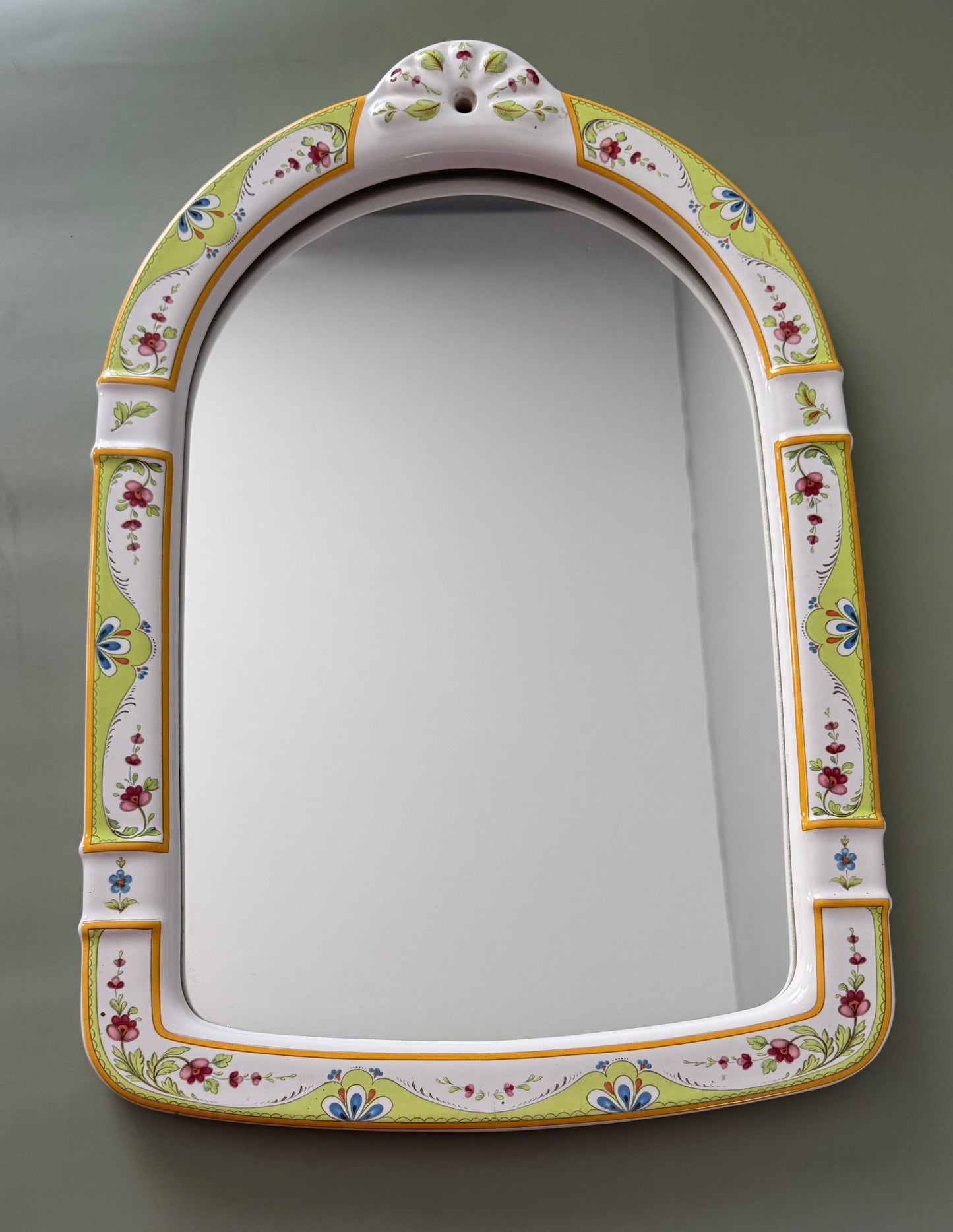 Miroir Mural en Porcelaine Vintage Belles Trouvailles