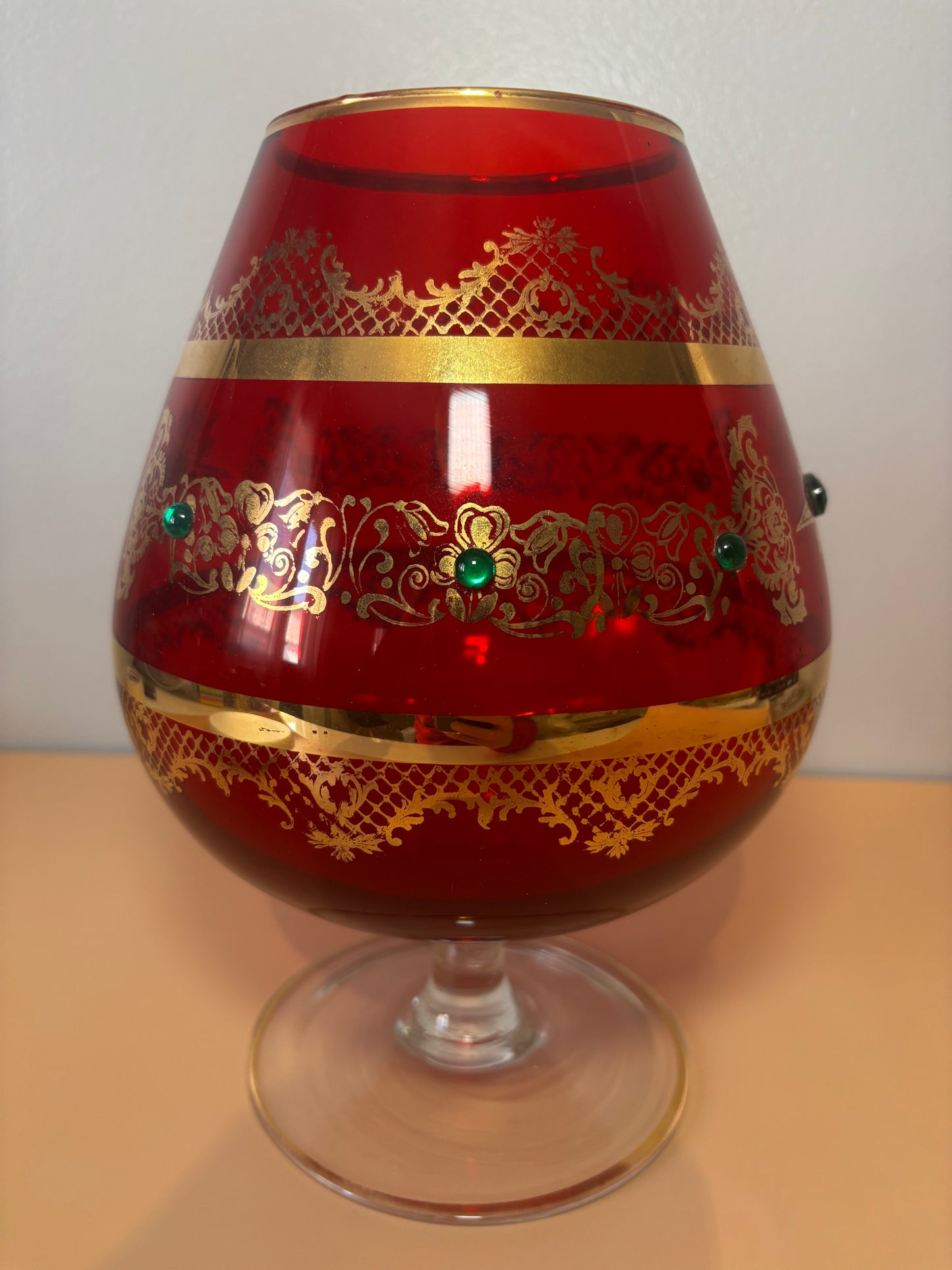 Verre à pied soufflé de Murano Belles Trouvailles