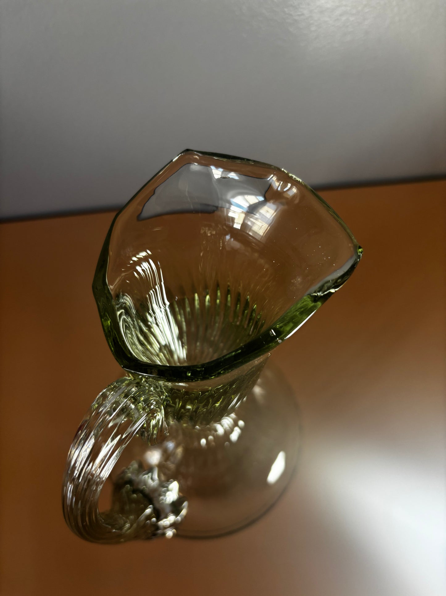 Pichet à cidre en verre soufflé Belles Trouvailles