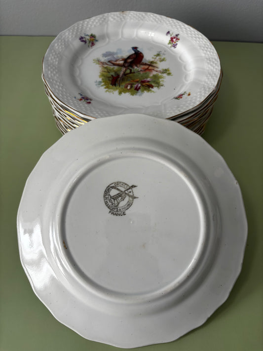 12 assiettes à dessert