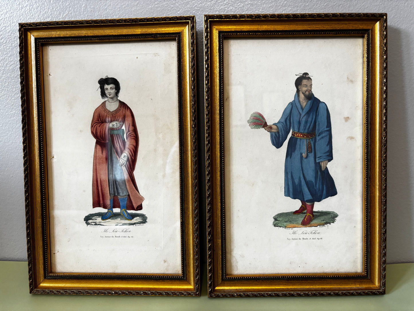Lot de 2 Cadres Voyages autour du monde