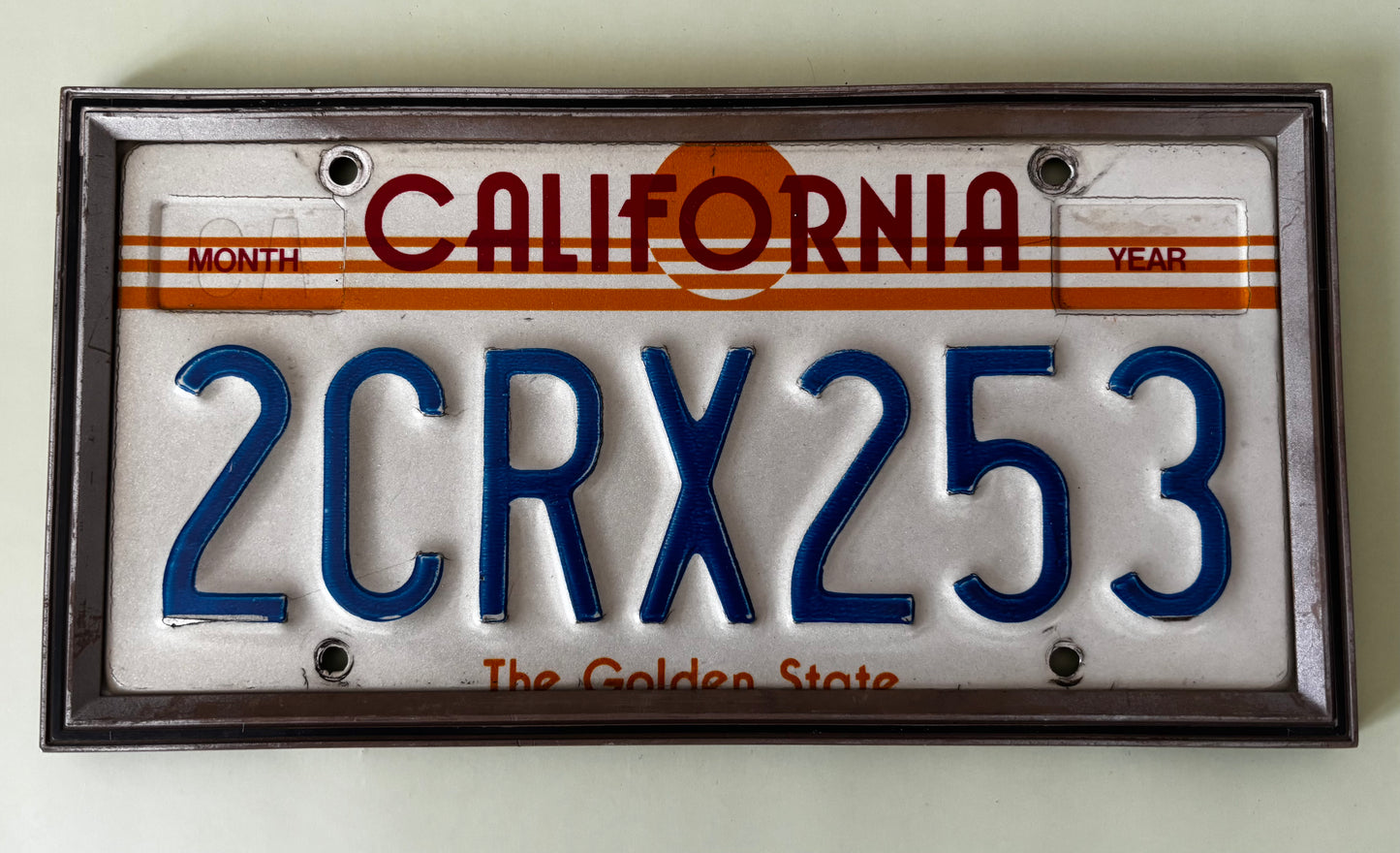 Plaque d'immatriculation California