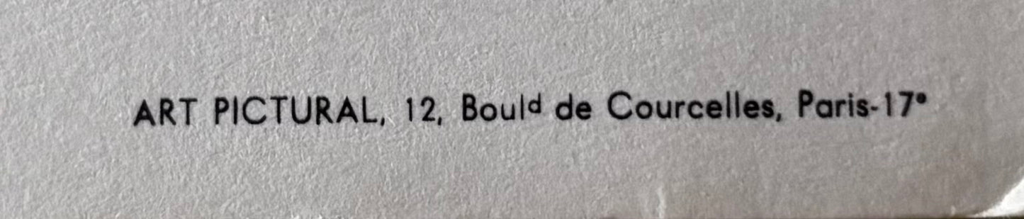 Lot de Menus 1964 Compagnie de Messageries Maritimes
