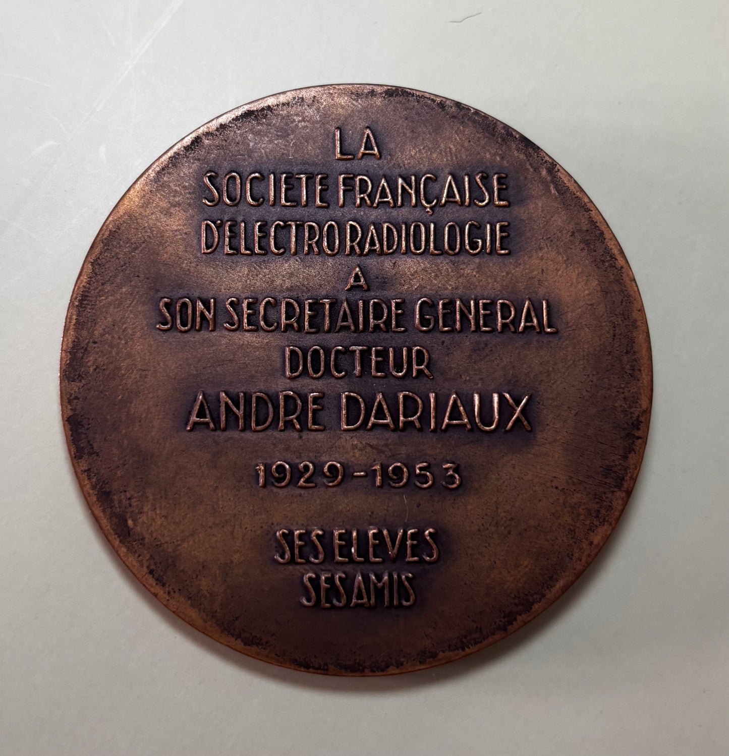 Médaille en Bronze M. Delannoy