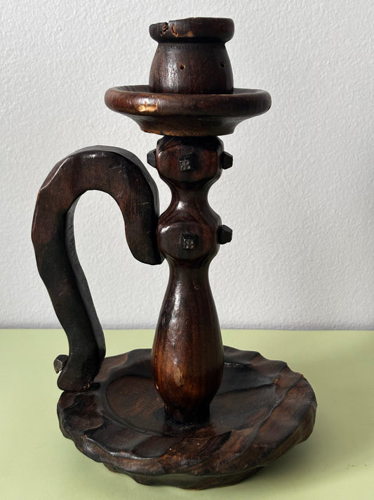 Bougeoir en bois