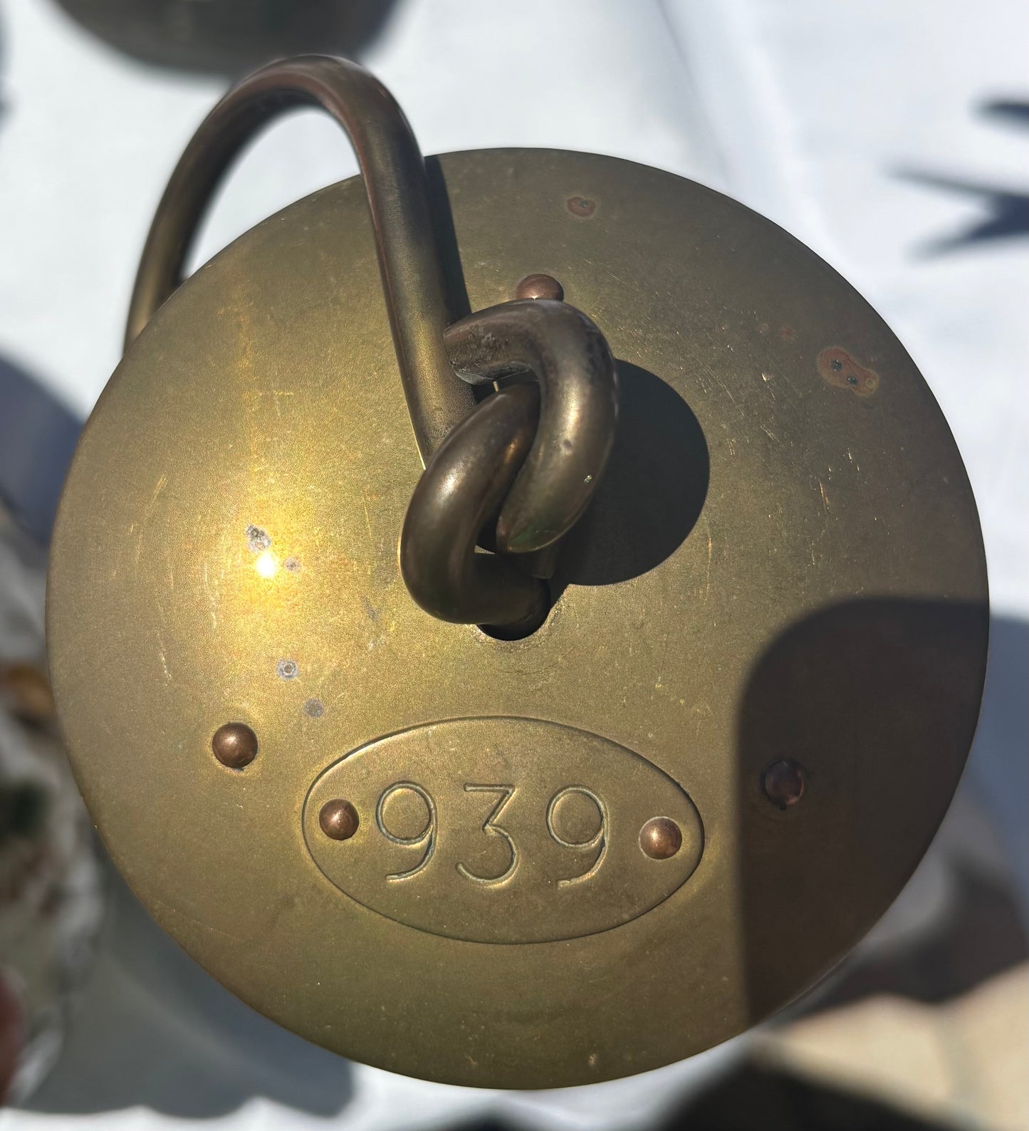 Lampe de mineur officielle en laiton - École des Mines d'Alès (Cadeau Préfet)