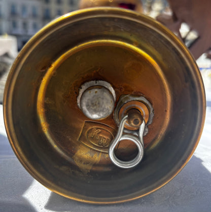 Lampe de mineur officielle en laiton - École des Mines d'Alès (Cadeau Préfet)