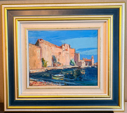 Tableau Huile sur toile - Louis LASBOUYGUES - Collioure, Château Royal (3F)