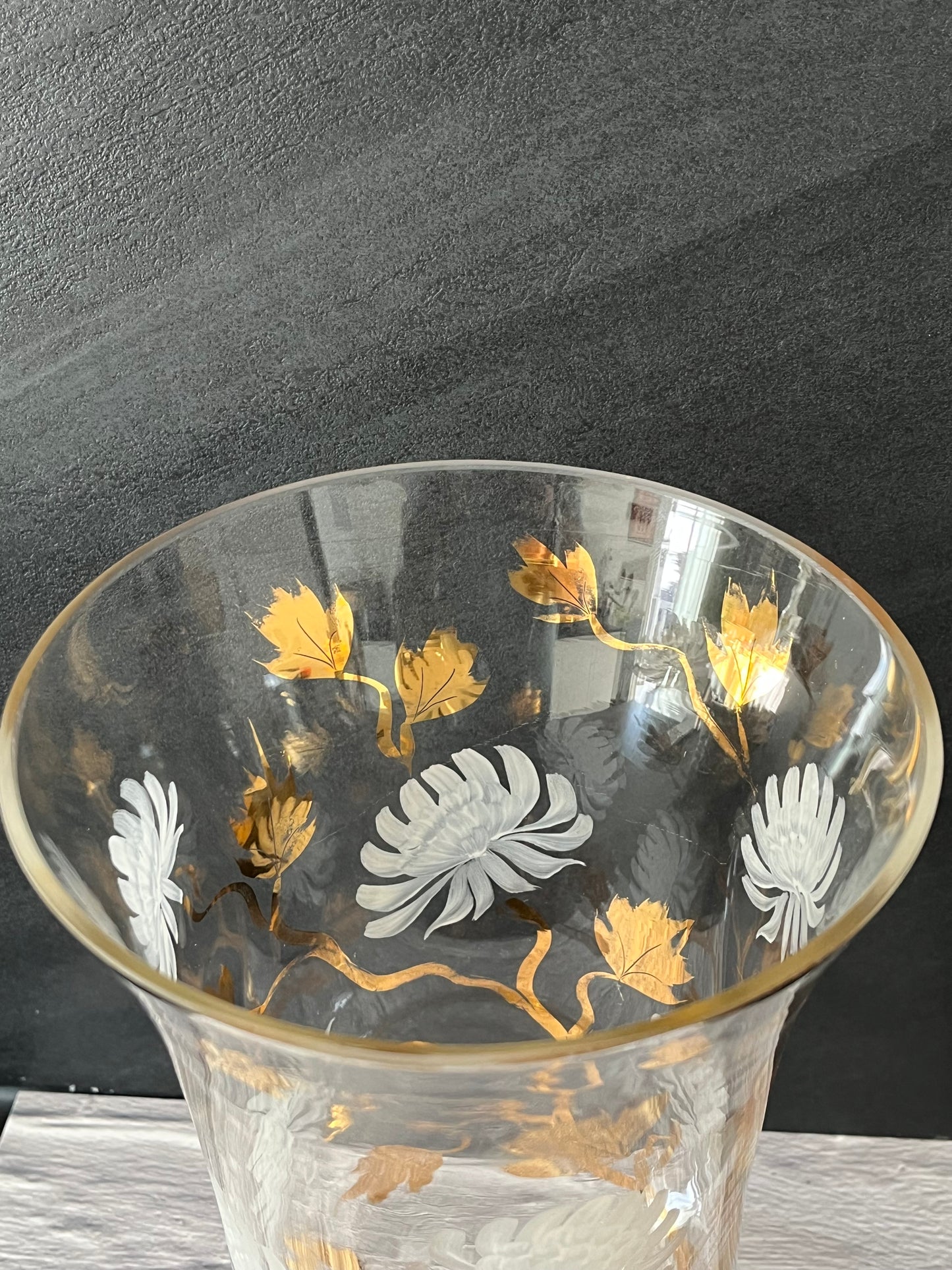 Vase décor fleurs