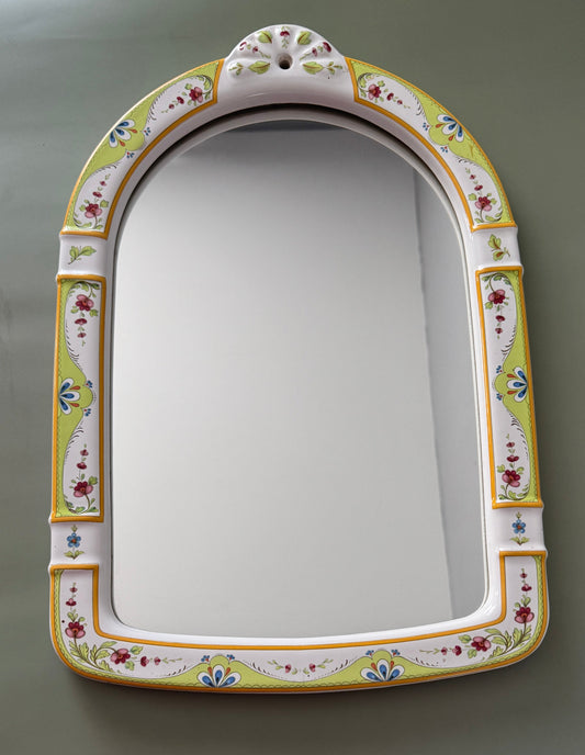 Miroir Mural en Porcelaine Vintage Belles Trouvailles