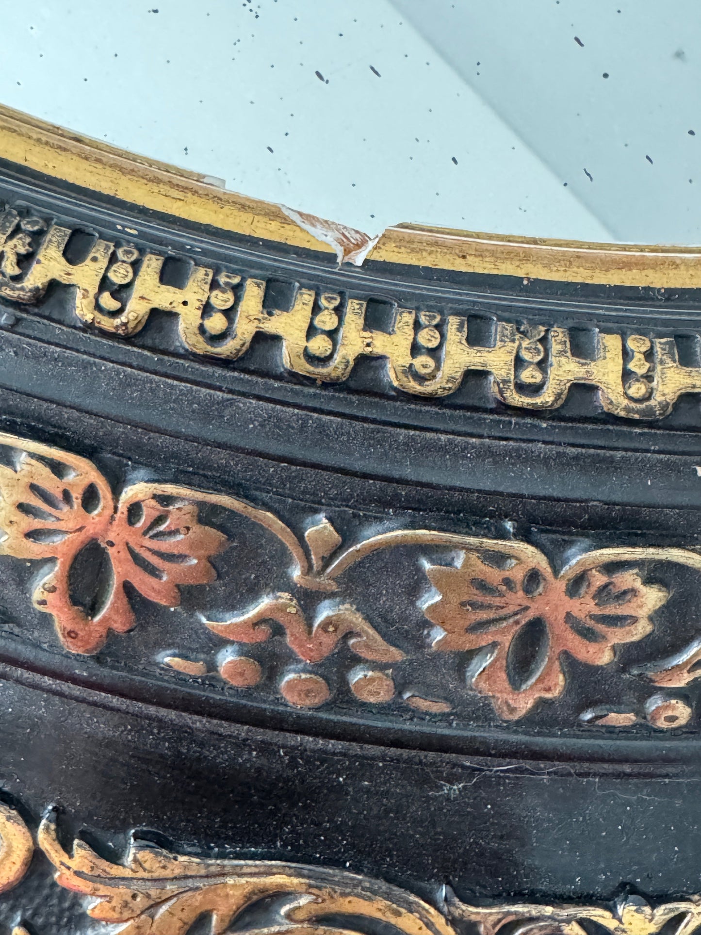 Miroir Ovale style Napoléon III Belles Trouvailles