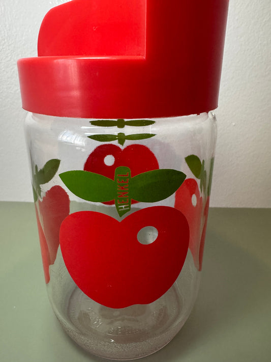 Lot de deux pots rouges vintage Belles Trouvailles