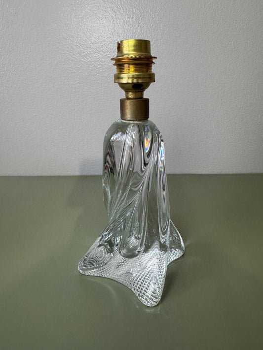Pied de lampe en verre Belles Trouvailles