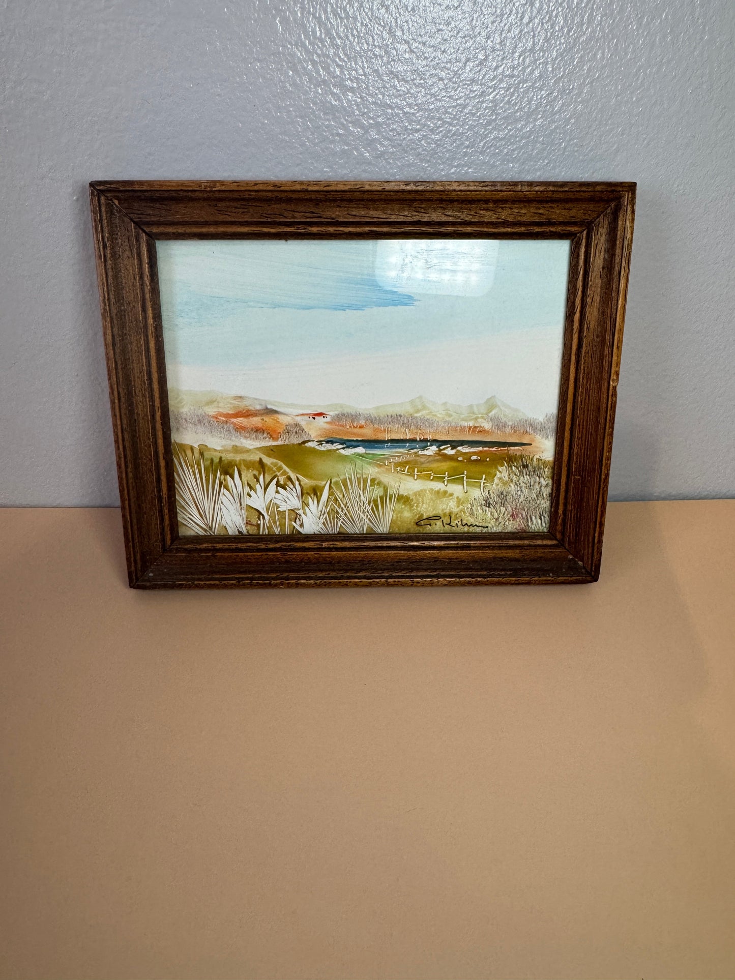 Aquarelle Paysage Georges Kihm Belles Trouvailles