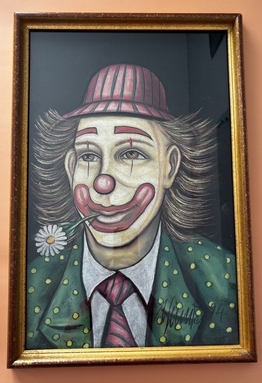 Tableau Clown du Maestro HANS SCHUSTER Belles Trouvailles
