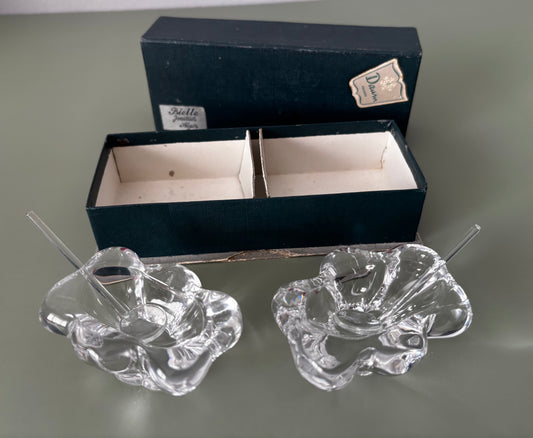 Coffret Salière Poivrière DAUM / BIELLE Belles Trouvailles