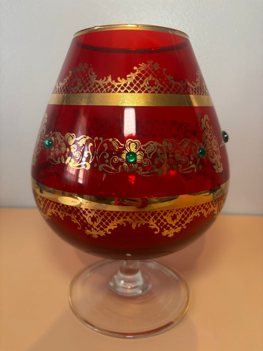 Verre à pied soufflé de Murano Belles Trouvailles