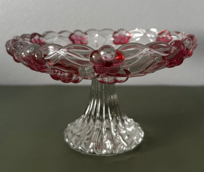 Coupe décorée de fleurs rouges Belles Trouvailles