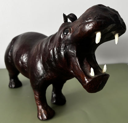 Hippopotame en cuir Belles Trouvailles