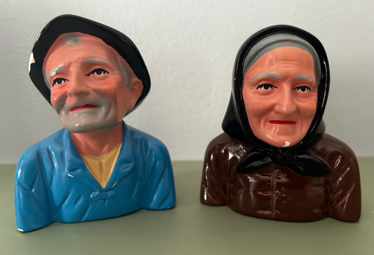 Bustes couple personnes agées