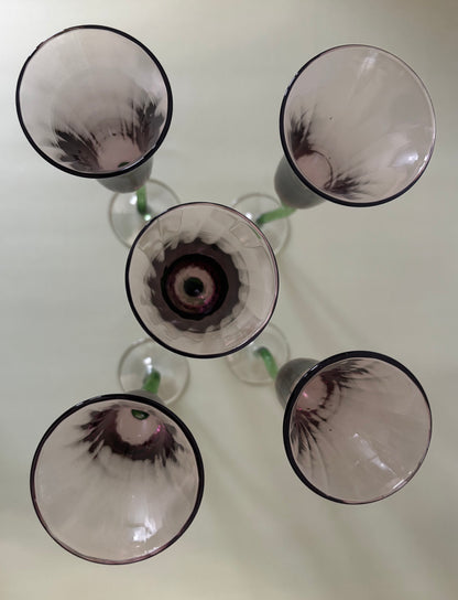 Lot de 5 Coupes à Champagne