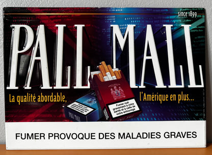 Plaque publicitaire "Pall Mall since 1899"