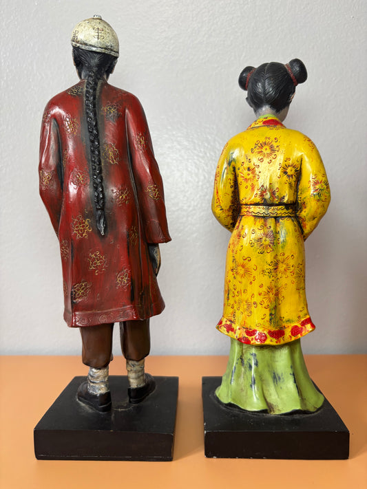 Couple Figurines Asiatiques