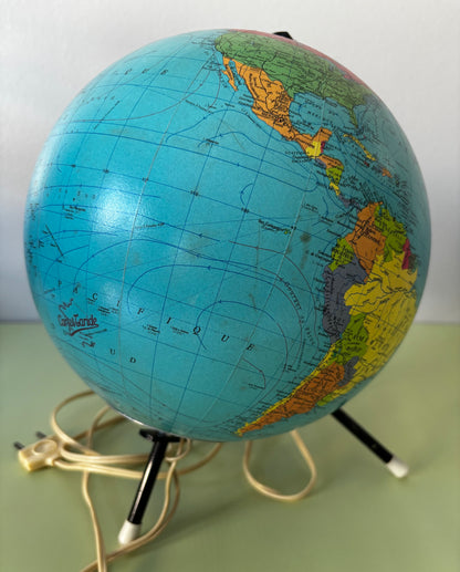 Globe terrestre années 60