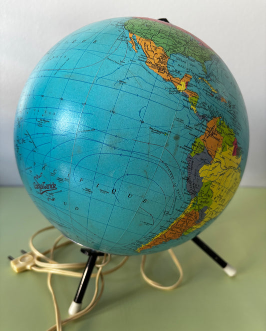 Globe terrestre années 60
