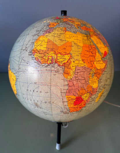 Globe terrestre années 60