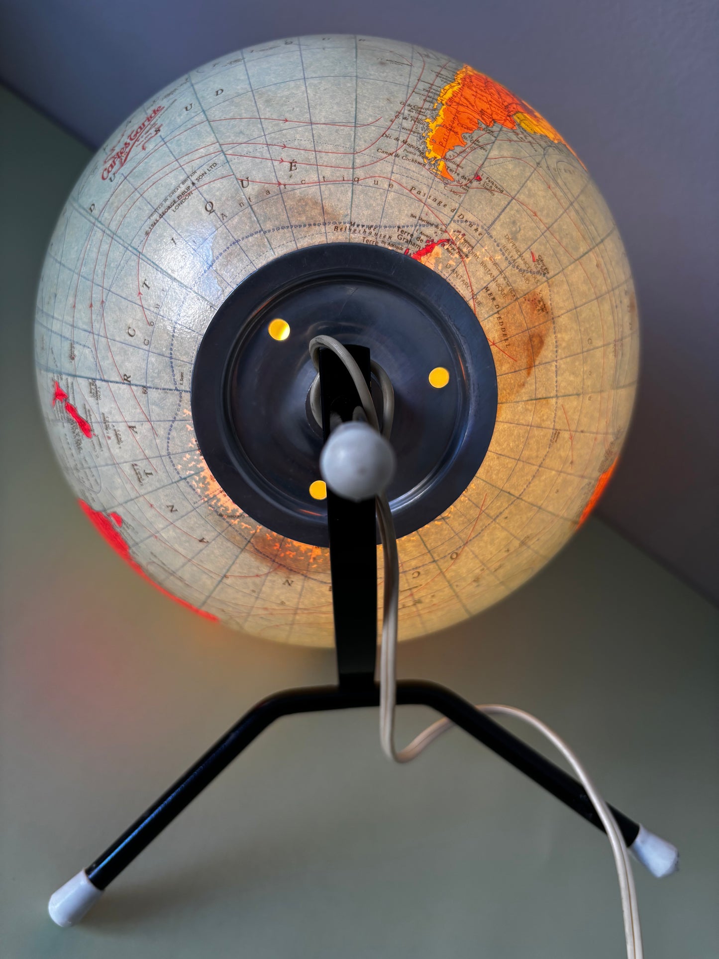 Globe terrestre années 60