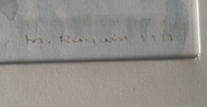 Aquarelle signée Raquin 1989