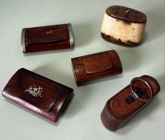 Lot de 5 Tabatières anciennes