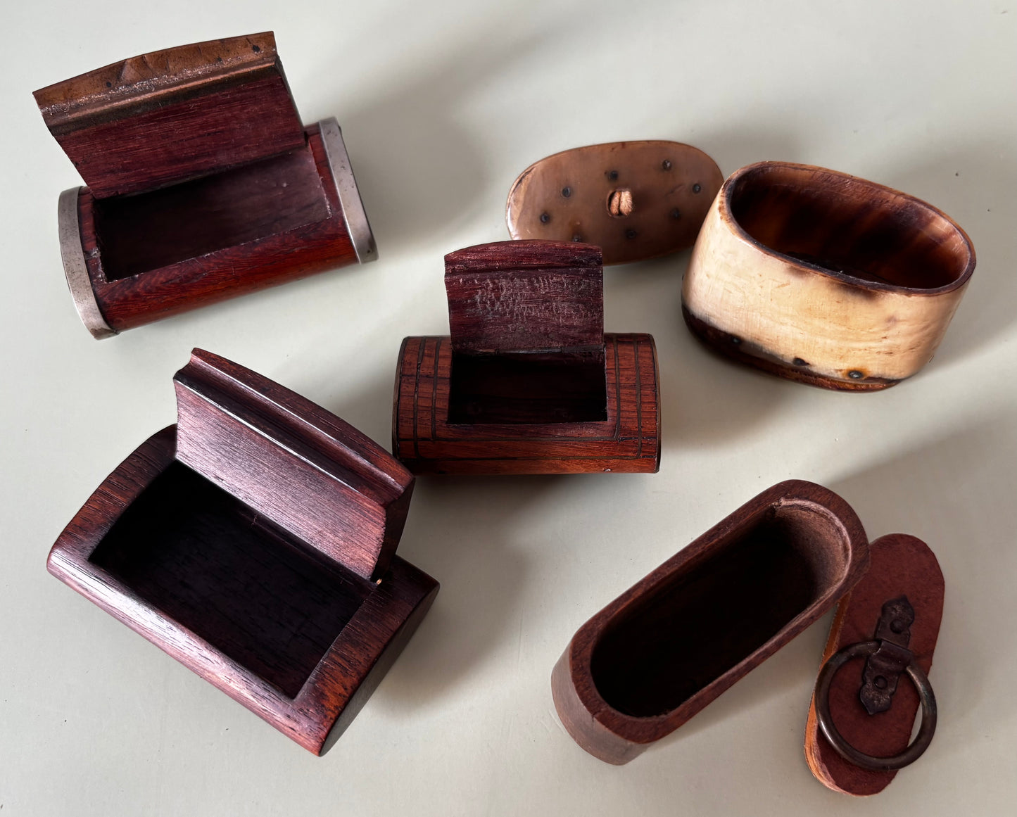 Lot de 5 Tabatières anciennes