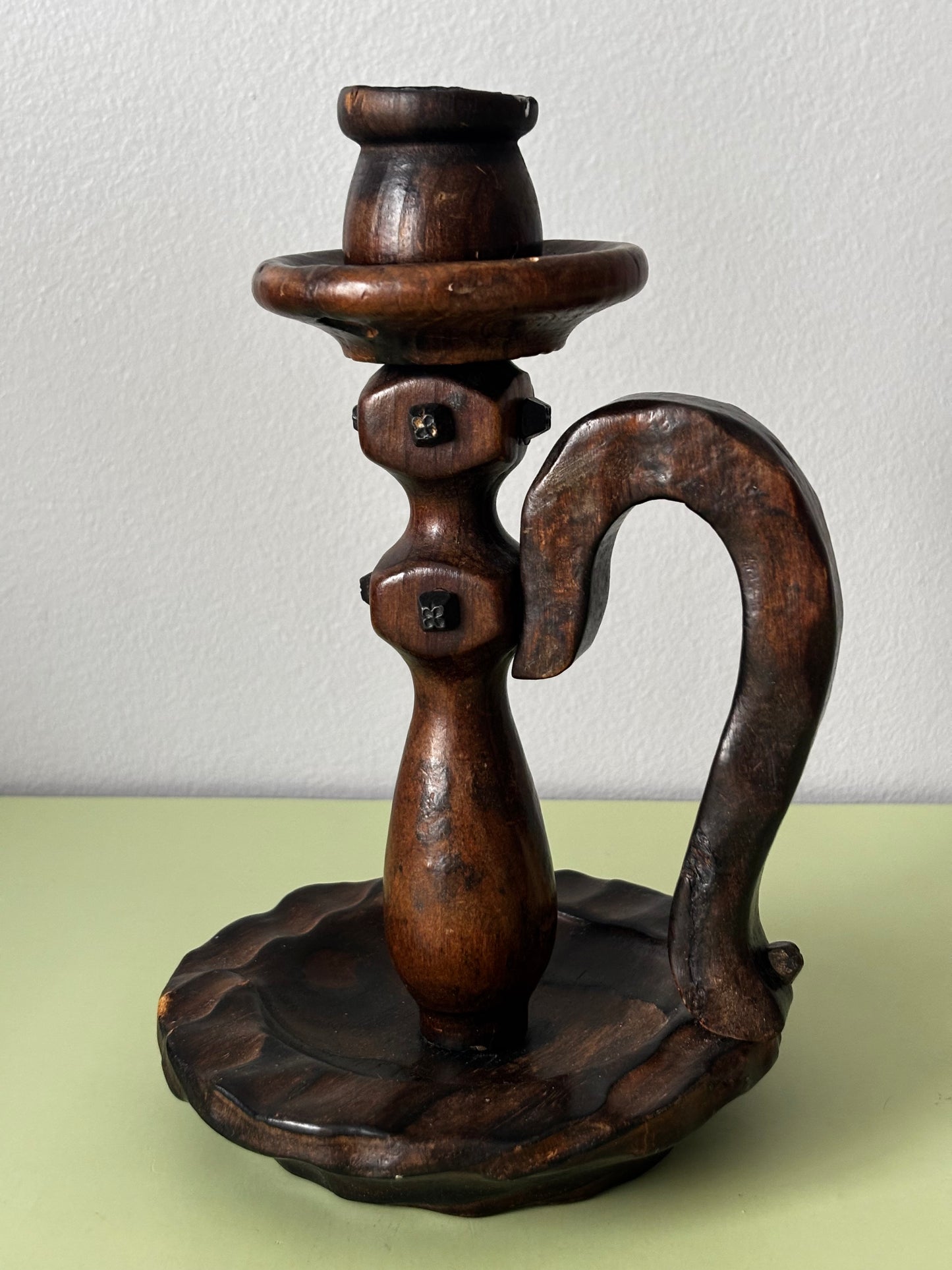 Bougeoir en bois