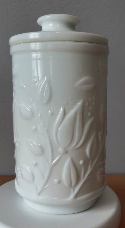 Pot à pharmacie en opaline