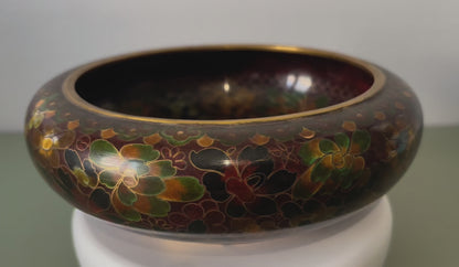 Vide poche ou bol en émail cloisonné