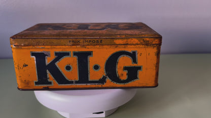 Lot Boîtes en métal K.L.G.