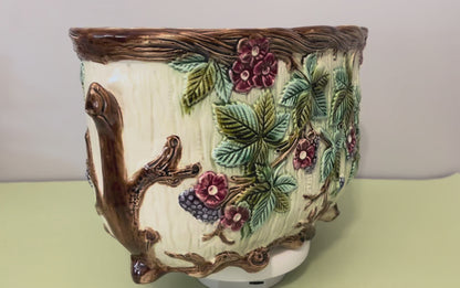 Cache-pot en barbotine
